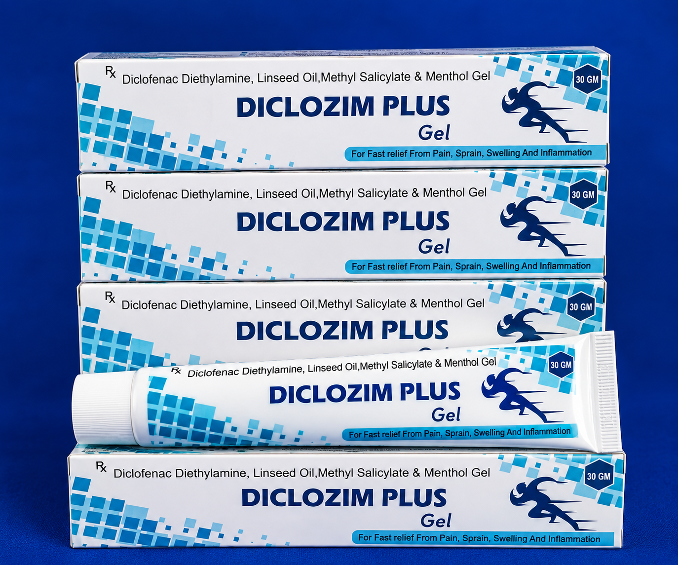 Diclofenac Diethylamine, Linseed Oil, Methyl Salicylate & Menthol Gel